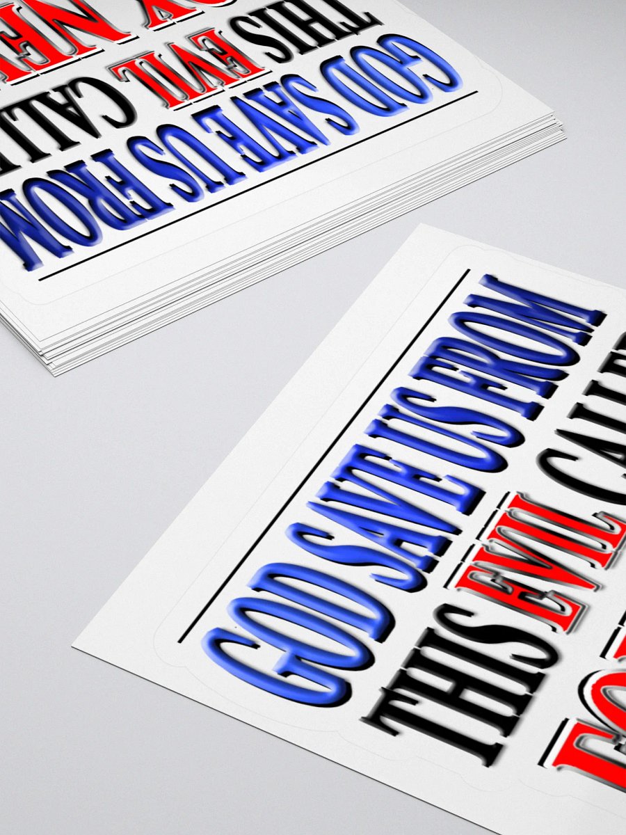 God Save Us From This Evil Called Fox News Sticker product image (10)
