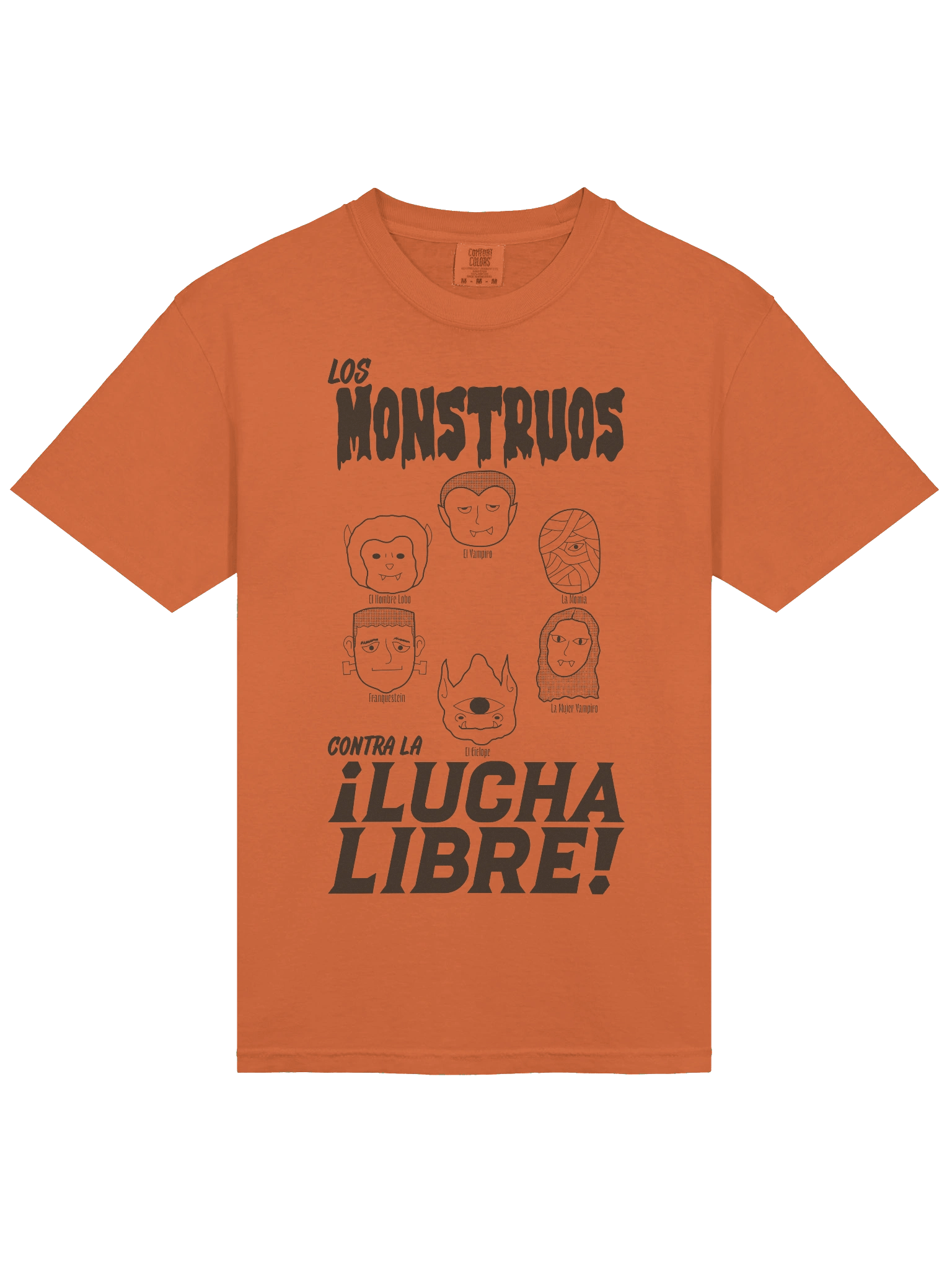 Los Monstruos Contra La Lucha Libre Tee Alt Design product image (3)