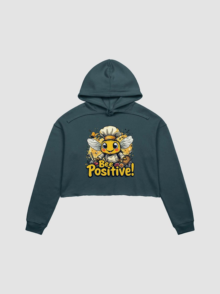 Bee Positive! Chef Bee Crop Hoodie product image (4)