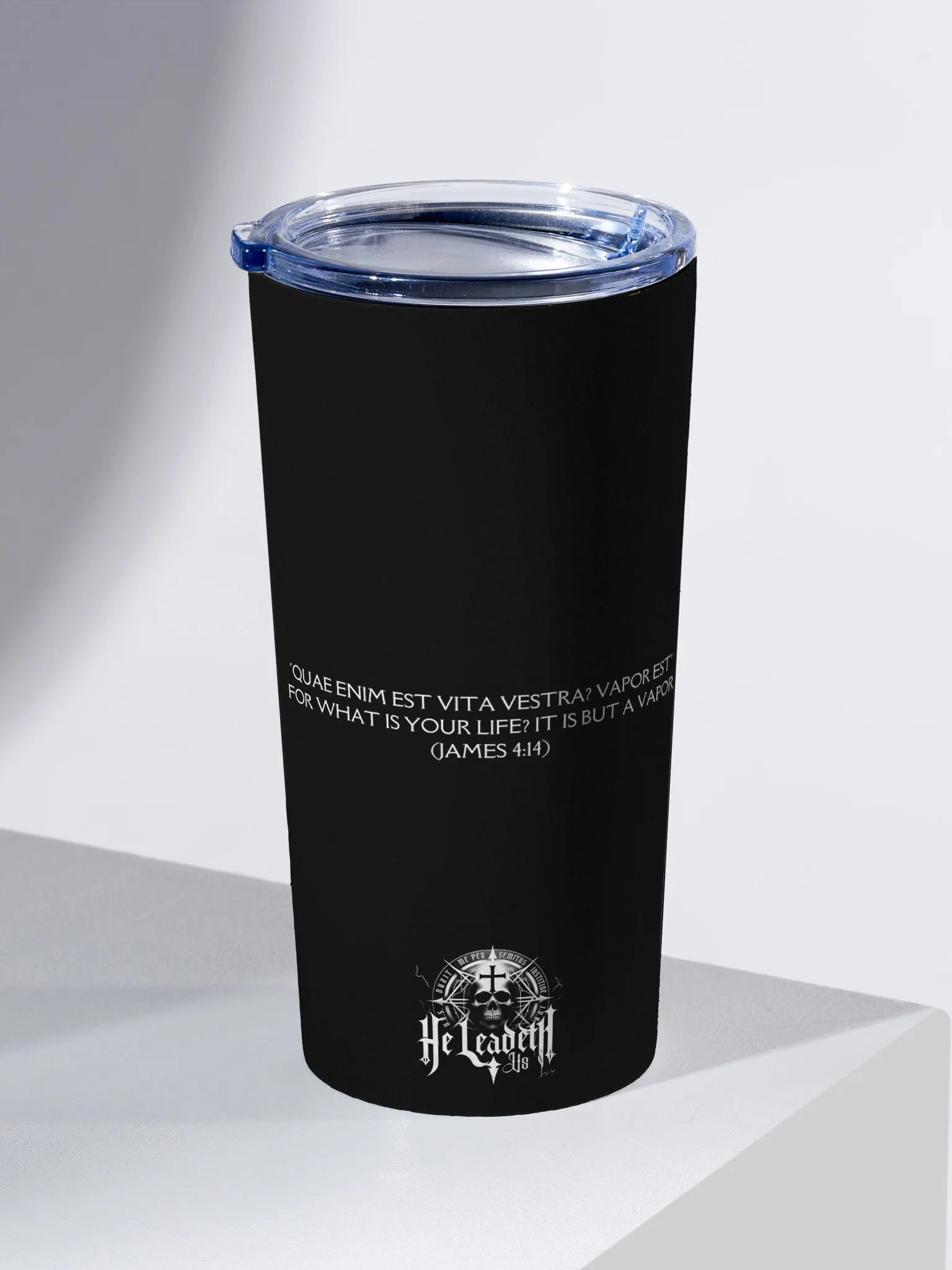 HLU Skull Logo: 'The Daily Reminder' Steel Tumbler product image (1)