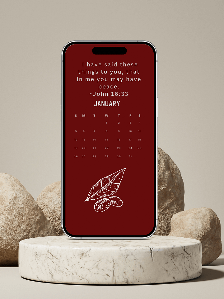 Verses of Peace 2025 Phone Calendar product image (2)