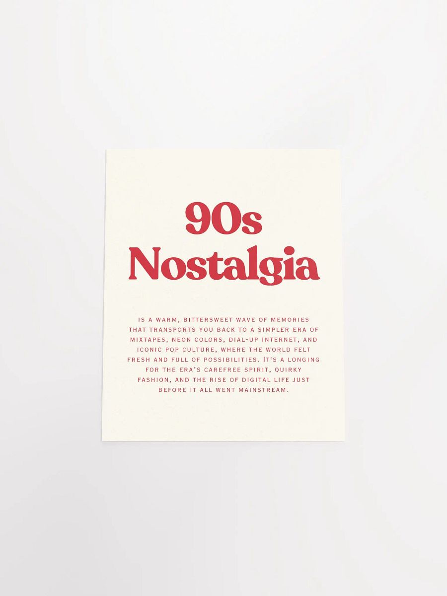 90s Nostalgia - Enhanced Matte Paper Poster product image (4)