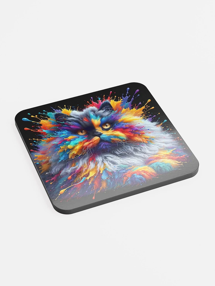 Glossed Cork Coaster: Selkirk Rex product image (2)