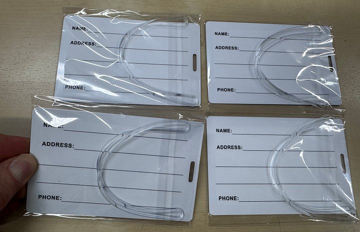 Mixed Set of Vintage Airliners luggage tags set of 4 product image (2)