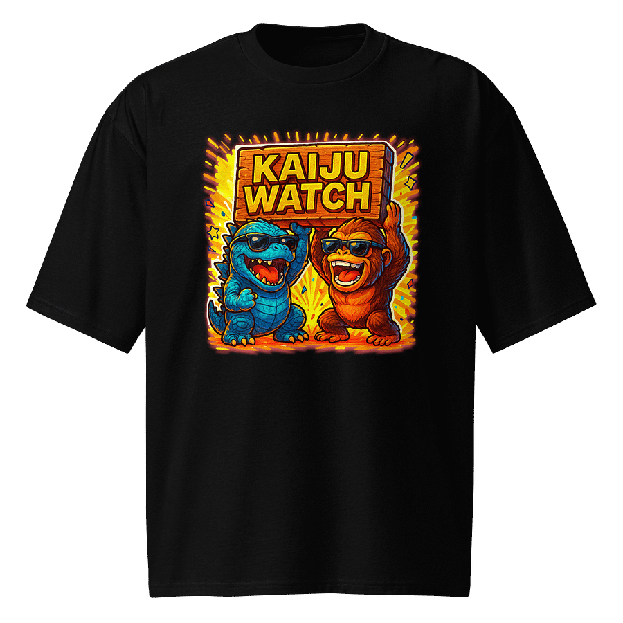 Kaiju Watch Party Time Oversized Tee product image (1)