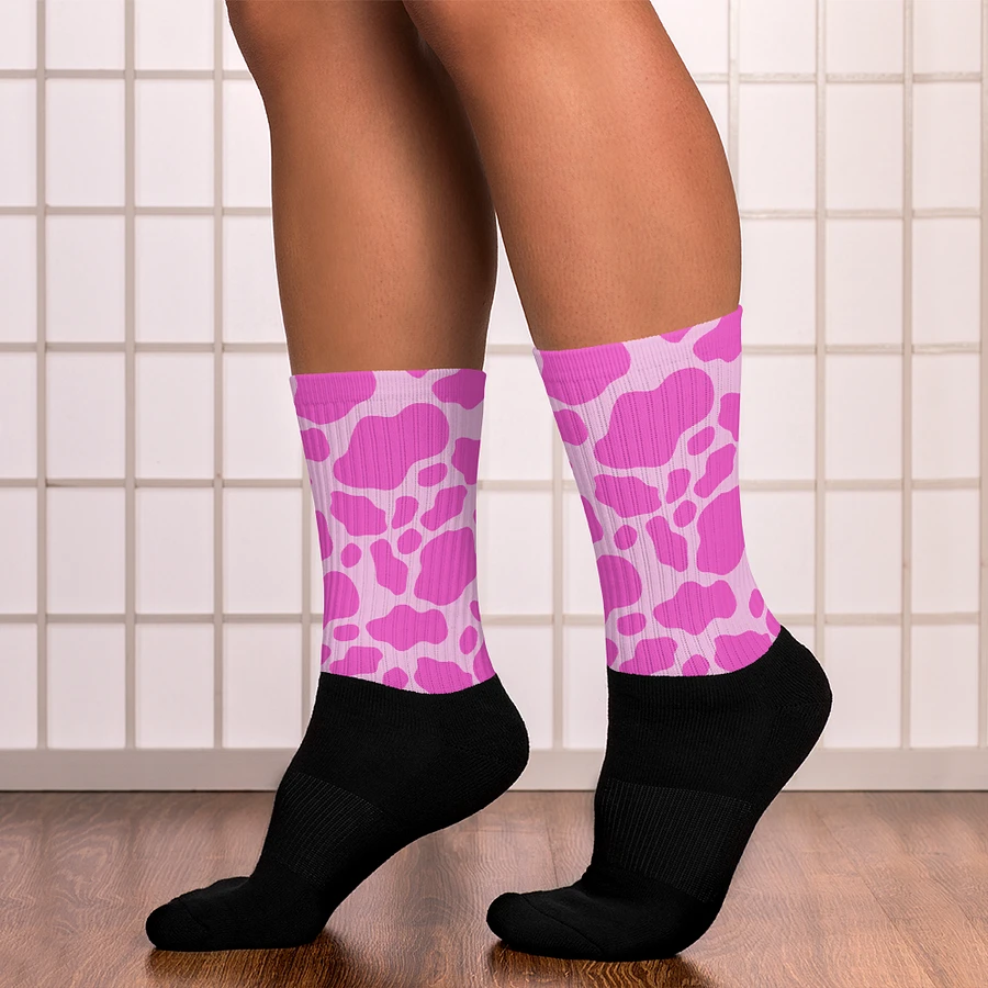 Cow Print Socks- Pink product image (14)