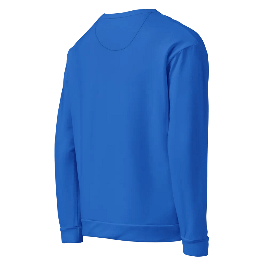 Plain Cobalt Blue Light Summer Unisex Recycled Polyester Heavyweight Premium Sweatshirt by Treasure Pie product image (4)