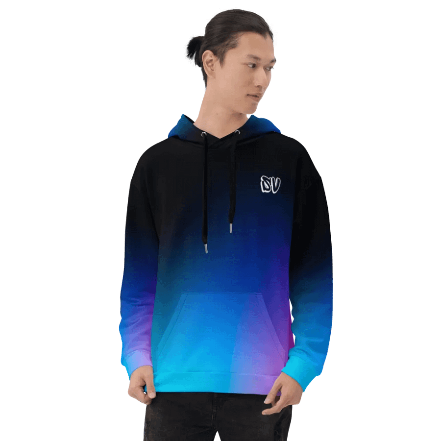 INFINTY X ZERO = ZEROE NEON COLOR FADE STYLE CG_OCE HOODIE product image (8)