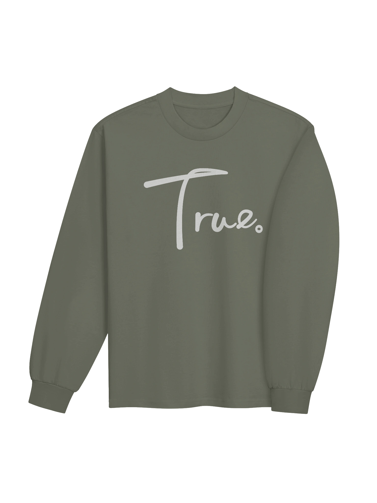 Volume Long Sleeve — in Cypress + Whisper White (Oversized/Unisex) product image (3)