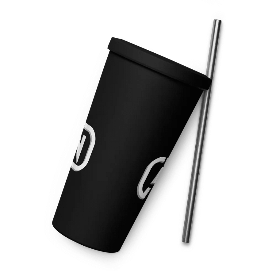 Dj JayCan Insulated Tumbler with a Straw Black product image (7)