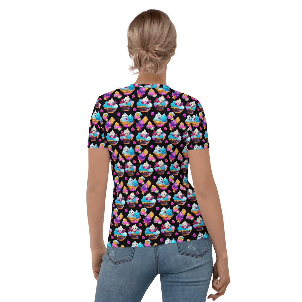 Colorful Ice Cream All Over Print T-shirt product image (6)