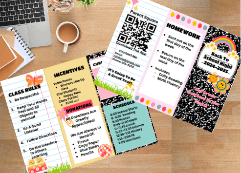 Groovy Back to School Brochure product image (1)