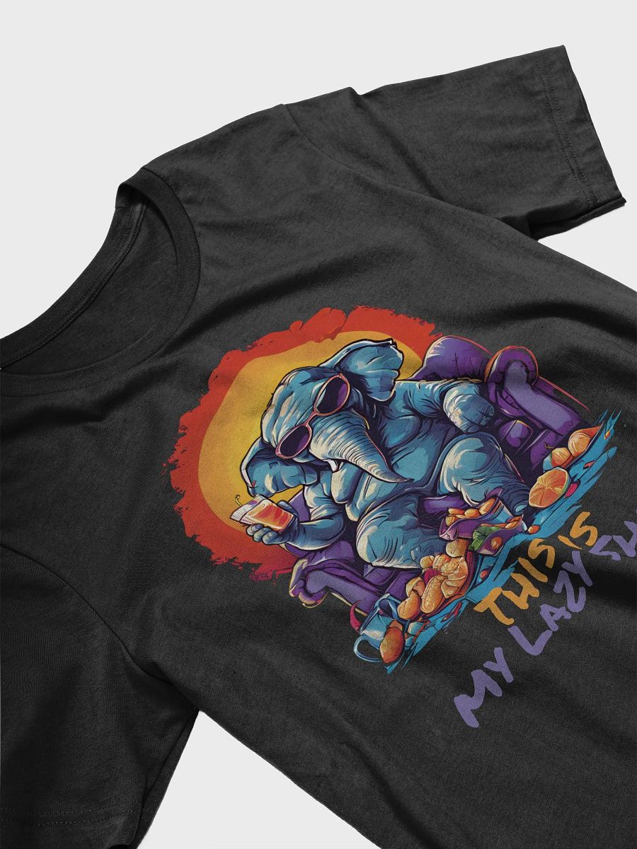 This is My Lazy Shirt - Funny Elephant Lounge T-Shirt with Sunglasses on Bella Canvas 3001 Super Soft Tee product image (4)