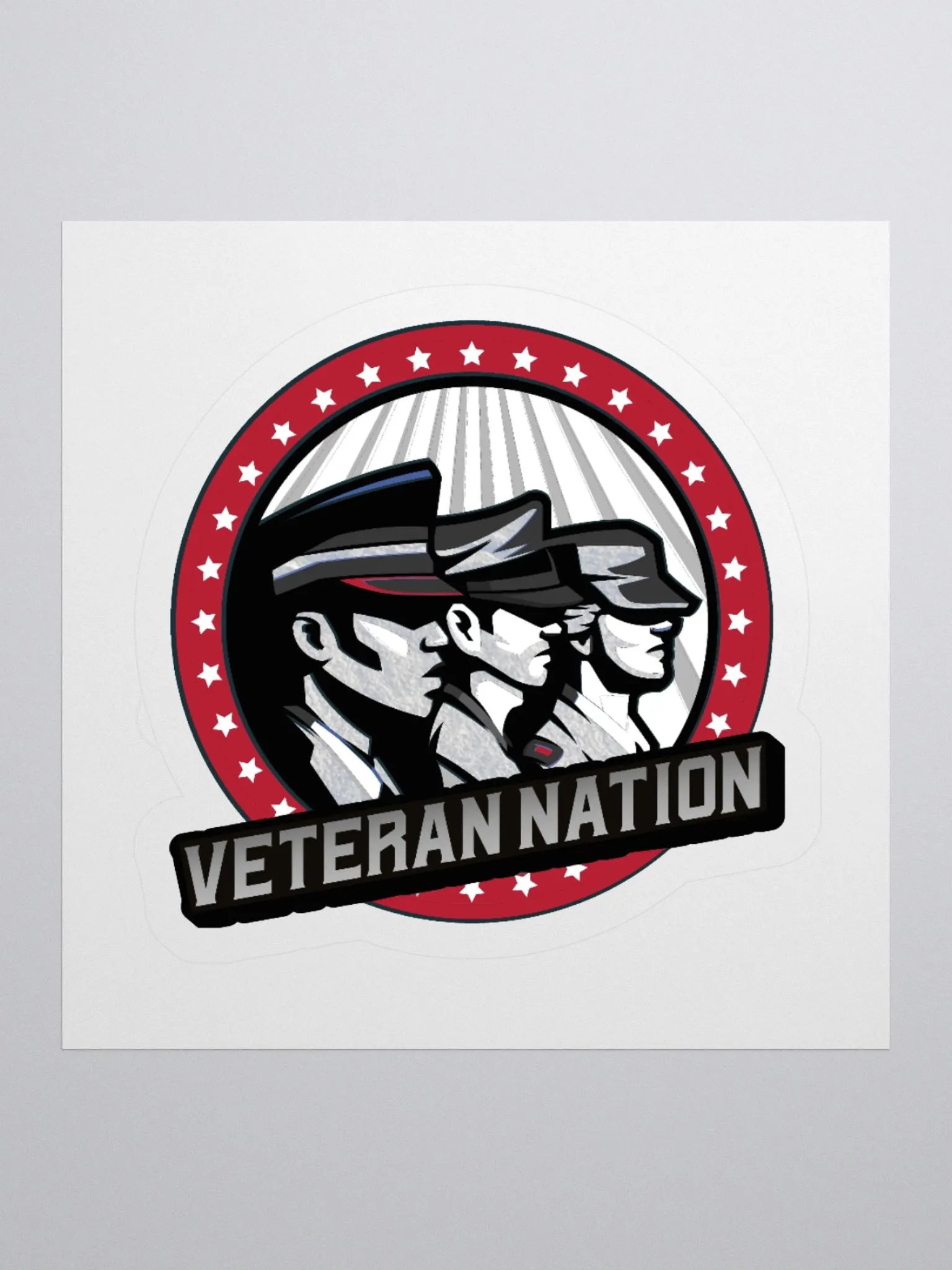Veteran Nation Kiss Cut Stickers product image (1)