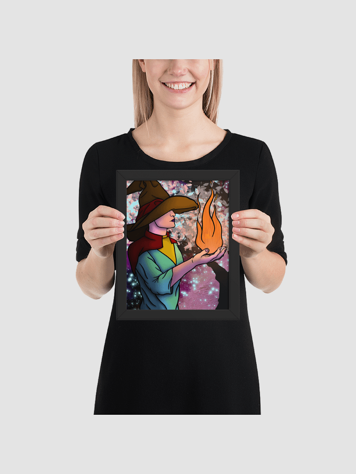 Wizard glow framed print product image (2)