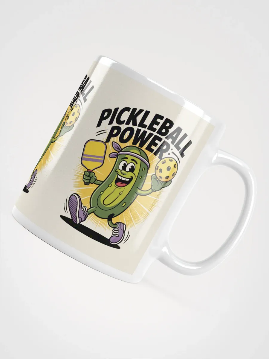 Pickleball Power Mug – Fun Pickle Character Design 11oz, 15oz, 20oz product image (11)