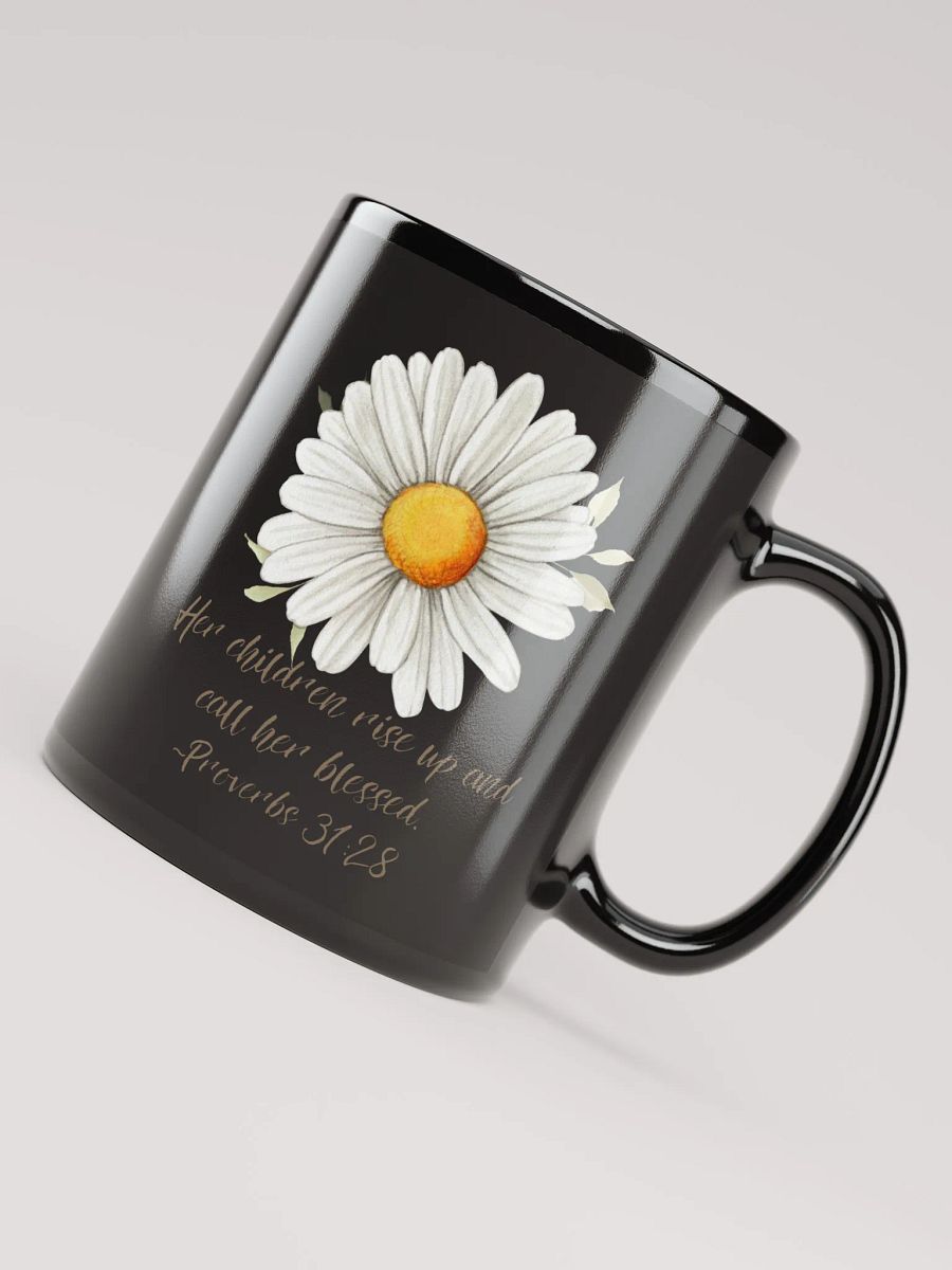 Blessed Mom Black Glossy Mug product image (7)