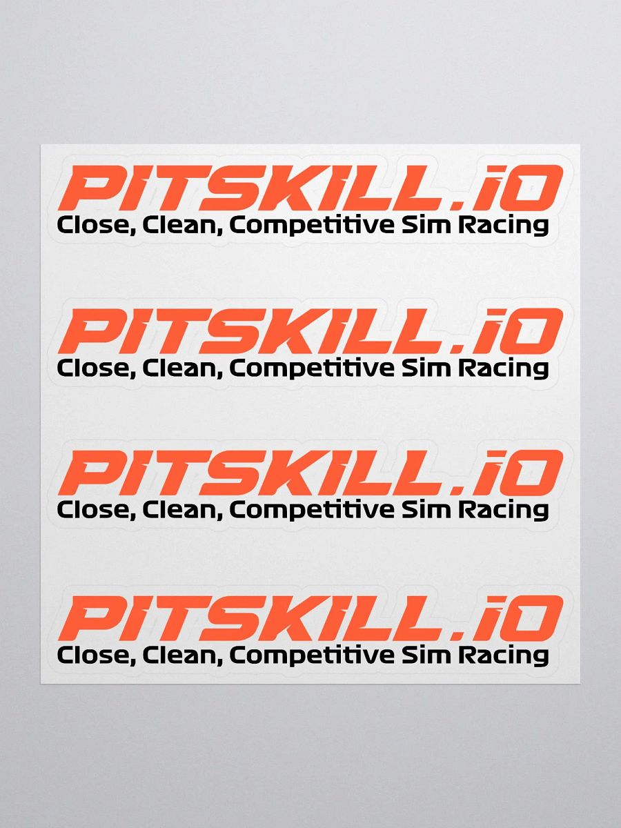 PitSkill Tagline Sticker Sheet product image (1)