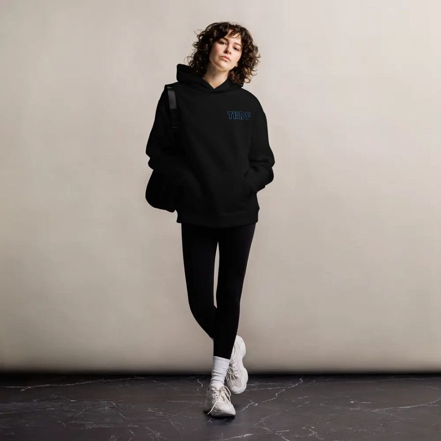 THDF Cyan Hoodie Embroidered product image (8)