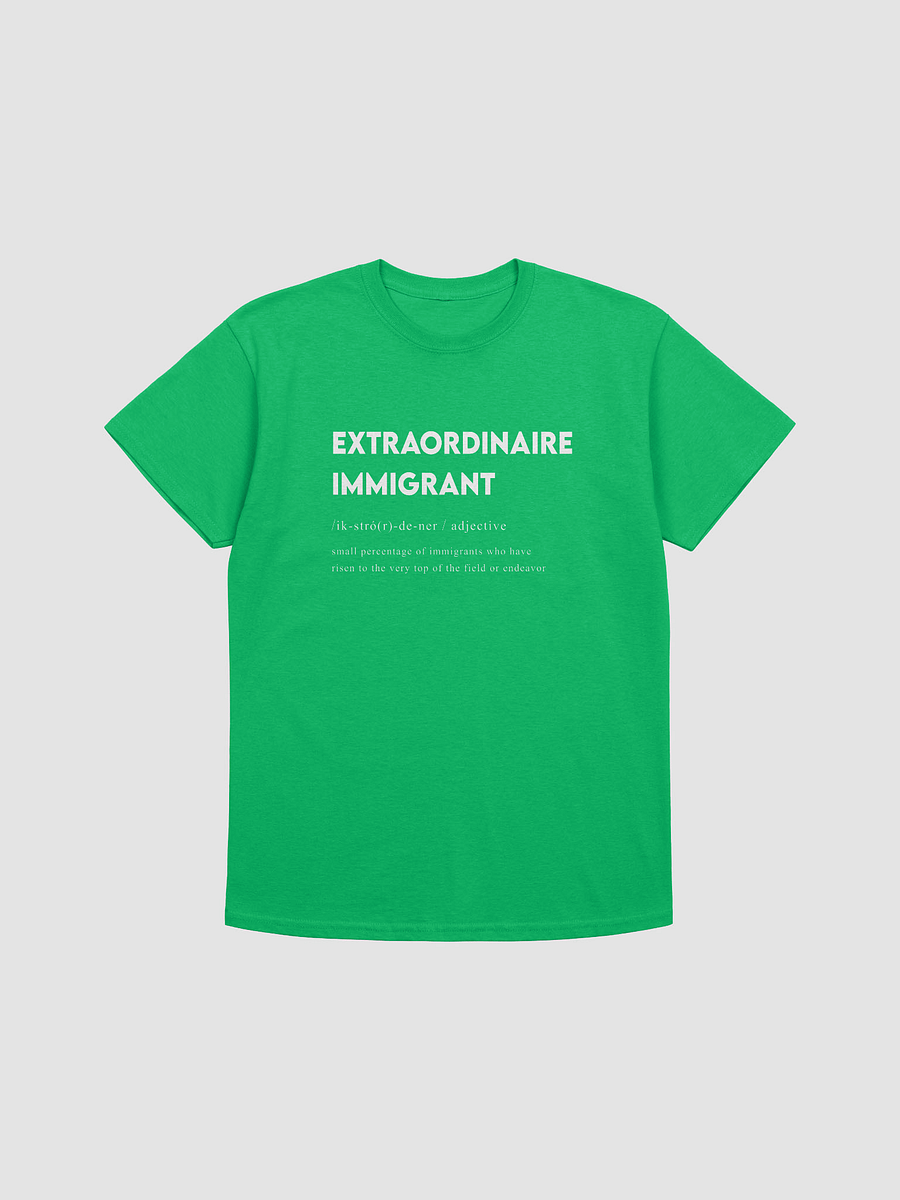 EXTRAORDINAIRE IMMIGRANT TSHIRT GREEN product image (1)