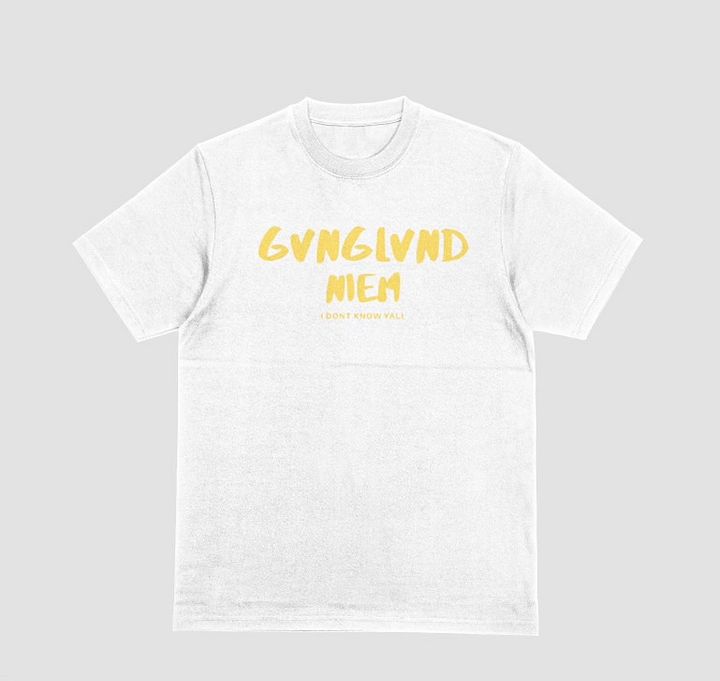 Gvnglvnd Bear tee (white/yellow colorway) product image (1)
