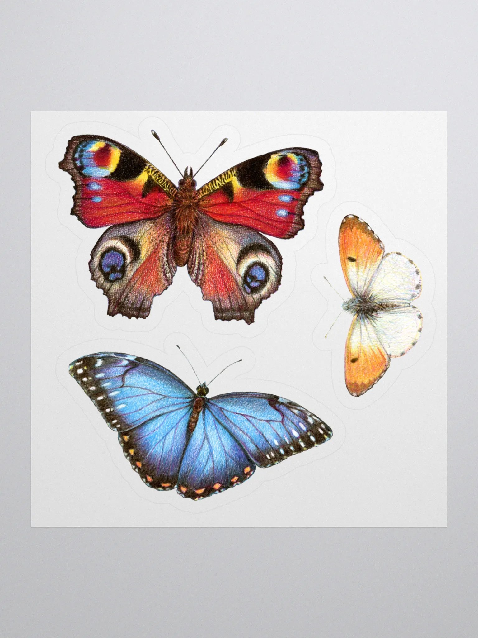 Cottage field butterflies stickers product image (3)