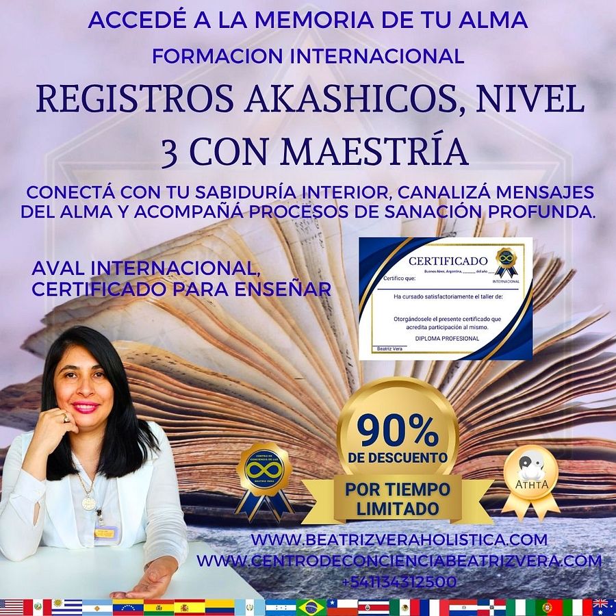 Registros akáshicos nivel 3 con maestría (clases diferidas digitales) product image (1)