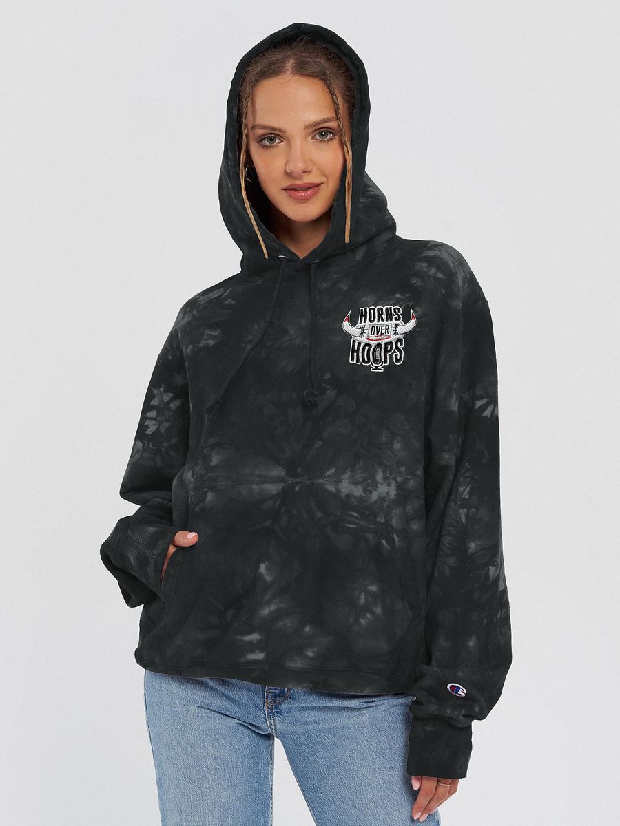 Horns Over Hoops Fusion Tie-Dye Hoodie product image (14)