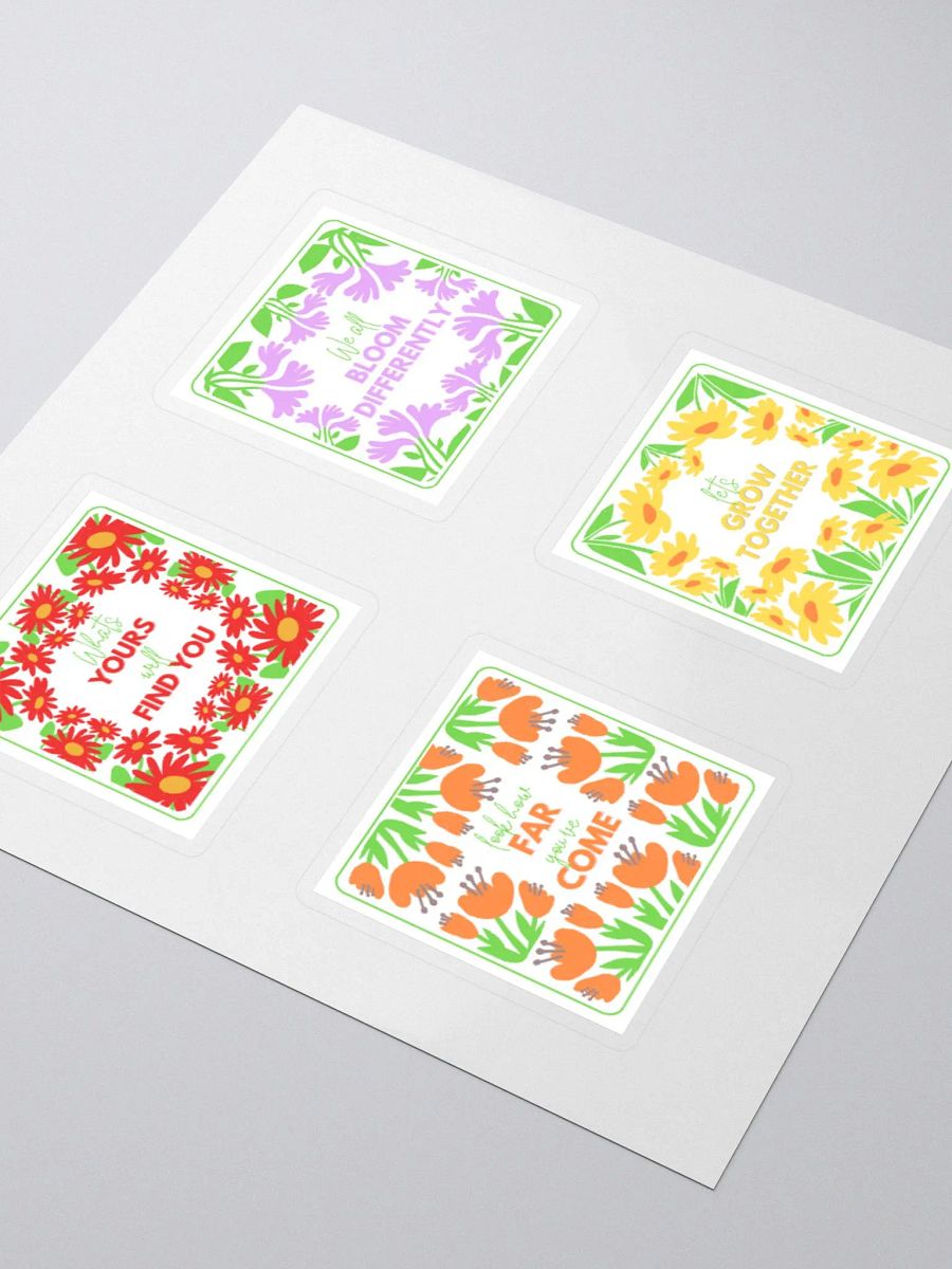 Floral Affirmation Kiss Cut Sticker Set product image (9)
