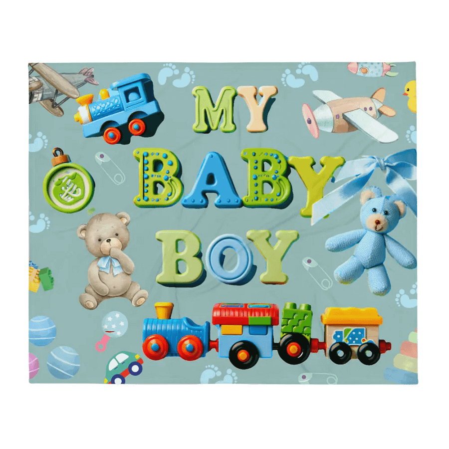 My Baby Boy Baby Throw Blanket product image (4)