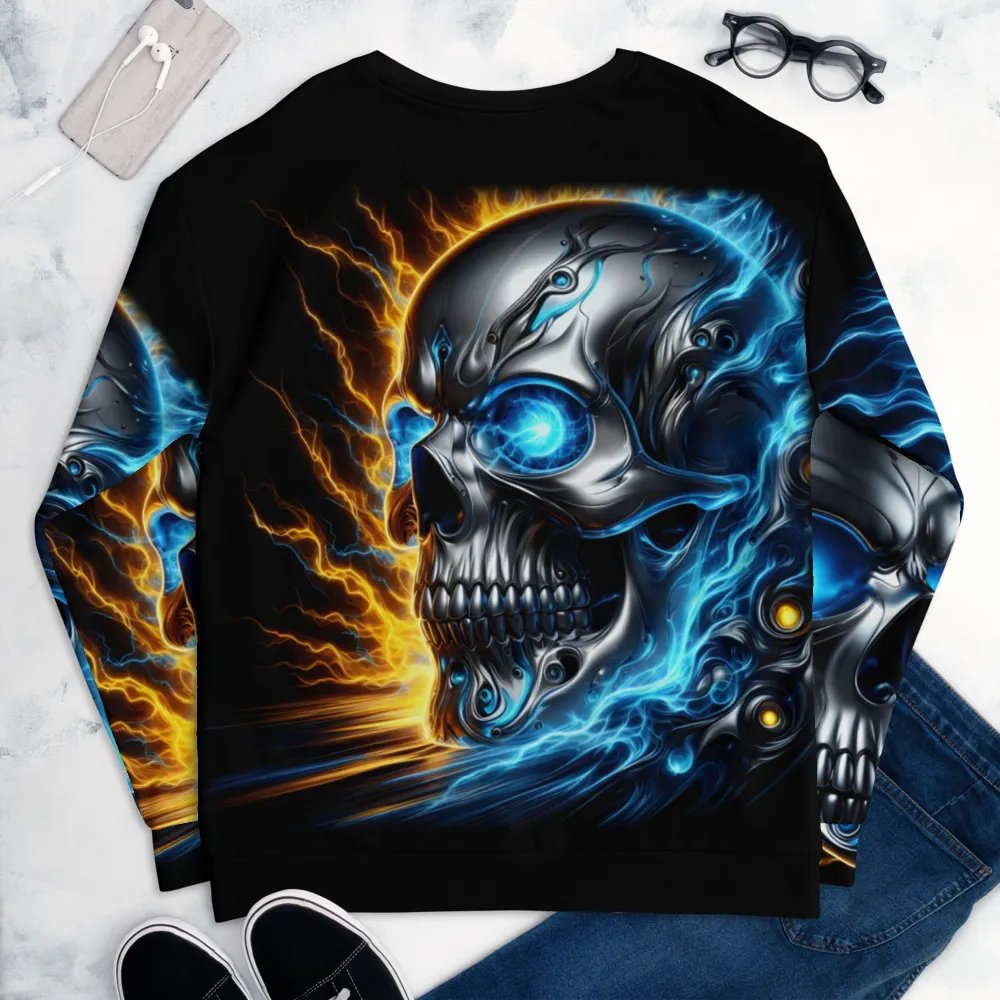 Ethereal Skull Glow - Unisex Sweatshirt #14 product image (8)