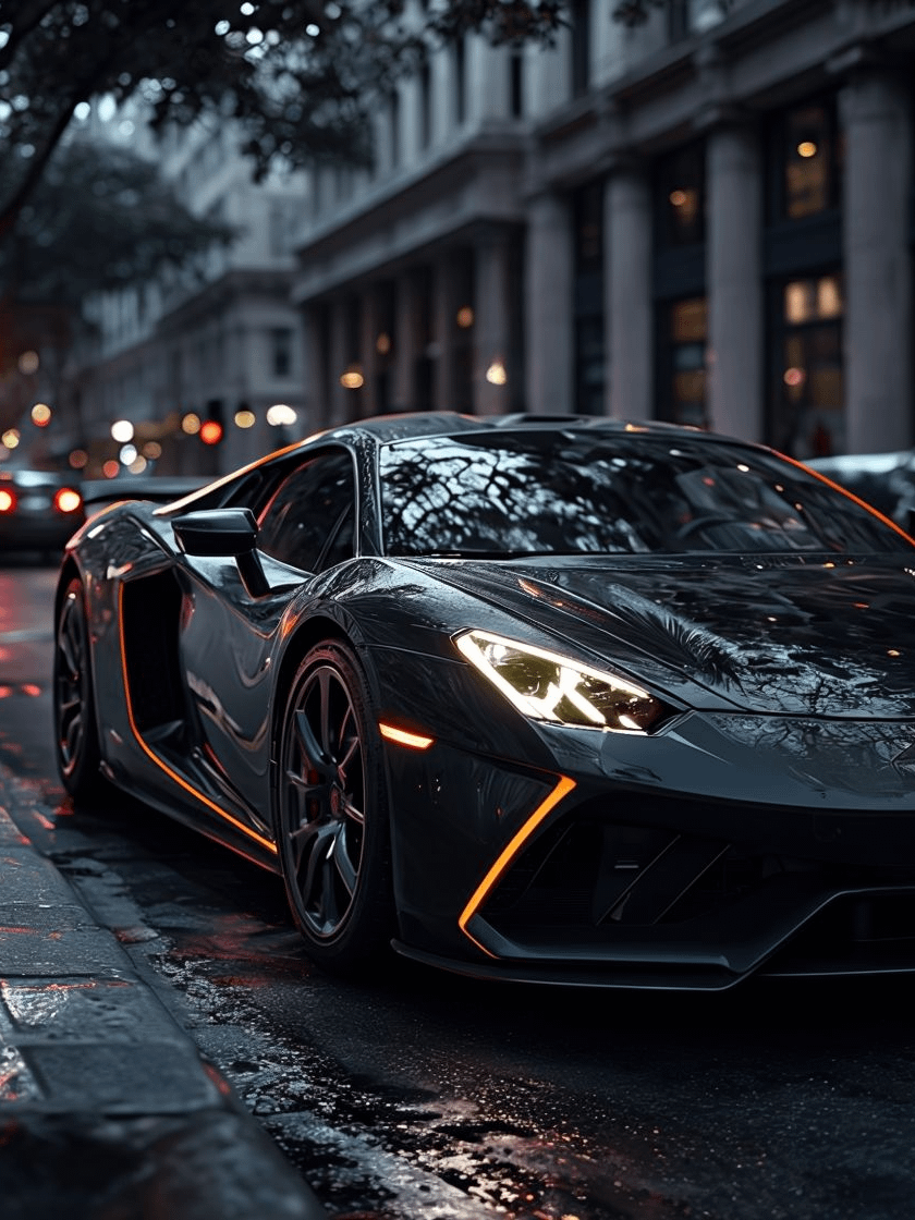 Sleek Sports Car: Urban Elegance Matte Poster product image (1)