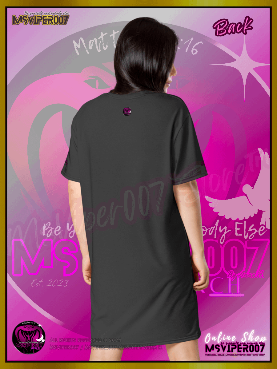 T-Shirt Dress - MsViper007's "Lady Gamers Are Awesome™ | [V3] (eclipse/solid)" T-Shirt Dress product image (5)