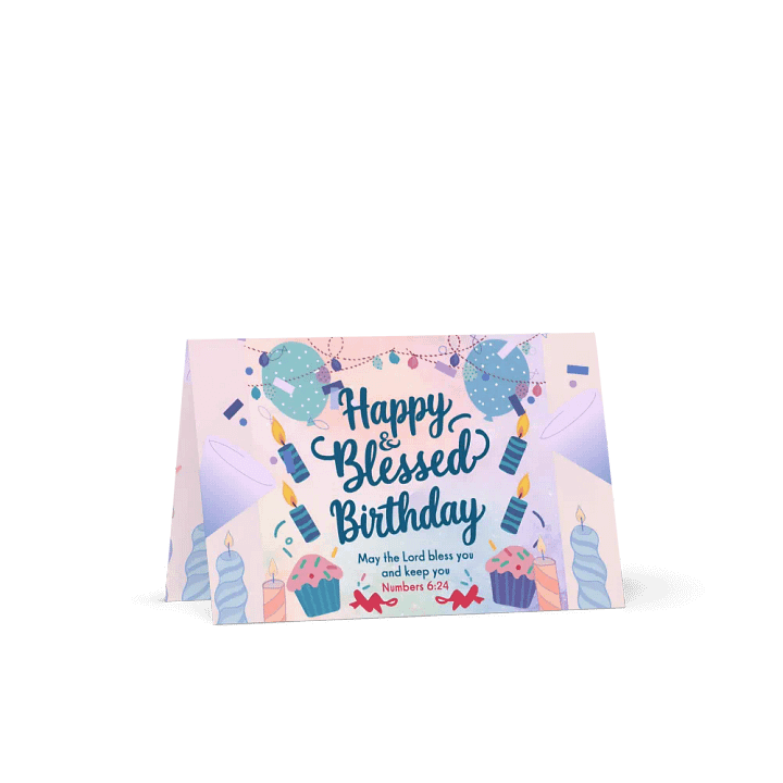 Happy & Blessed Birthday Card product image (1)