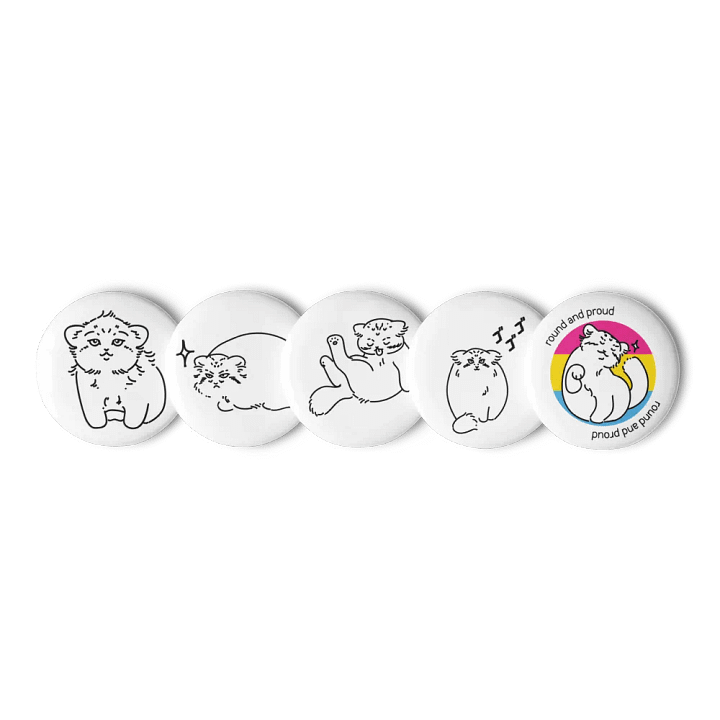 Pride Manul Pin Set - Pansexual product image (3)