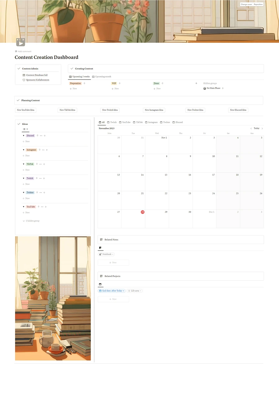 Notion Template: Content Creation Dashboard product image (7)