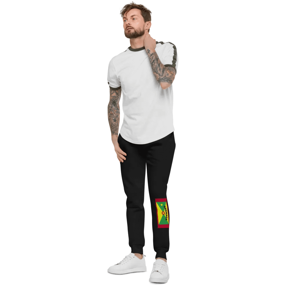 Grenada Flag Inspired Unisex Fleece Joggers product image (5)