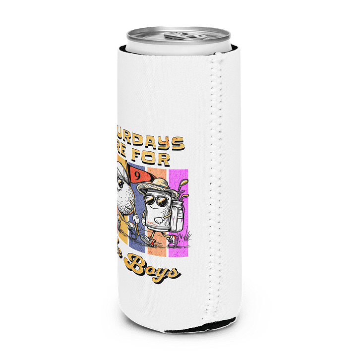 Saturdays Are For The Boys Golfing Can Cooler product image (2)