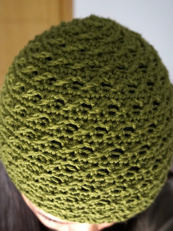 Cross stitch beanie crochet pdf pattern product image (1)
