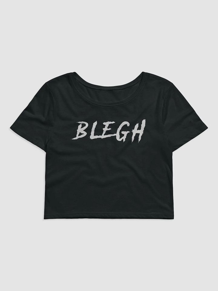 Blegh Crop-top with Purple Logo on Back product image (1)