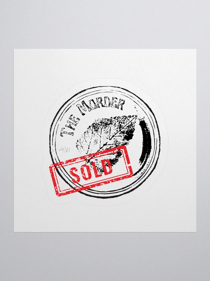 The Morder SOLD circle sticker product image (1)