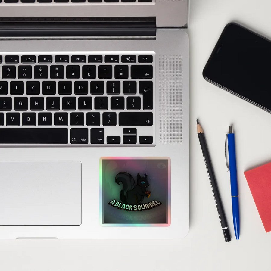 Shiny Squirrel Logo Sticker product image (12)