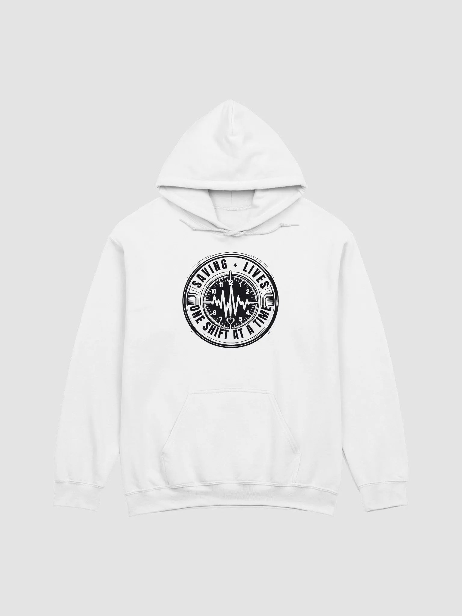 one shift at at a time, Heartbeat Hero Hoodie product image (5)