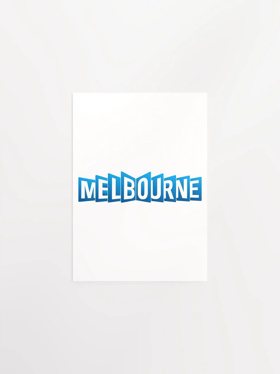 3D Melbourne Blue Poster product image (9)