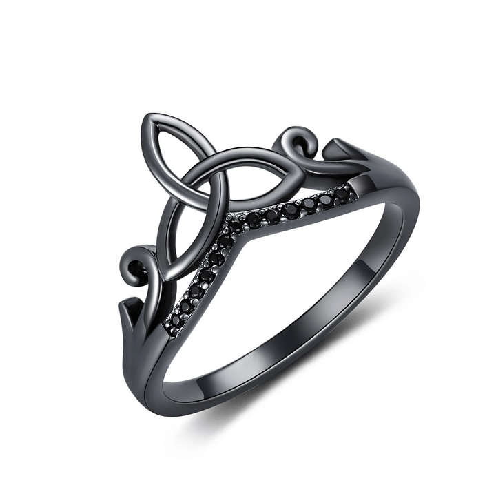 Sterling Silver Black Celtic Ring product image (1)