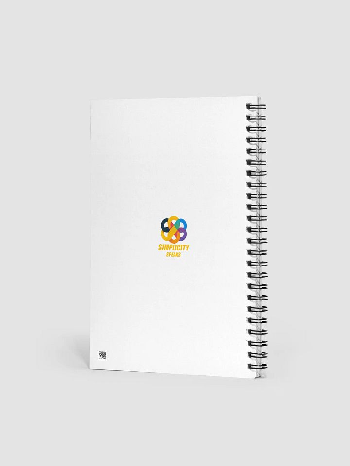 Simplicity Speaks Spiral Notebook product image (2)