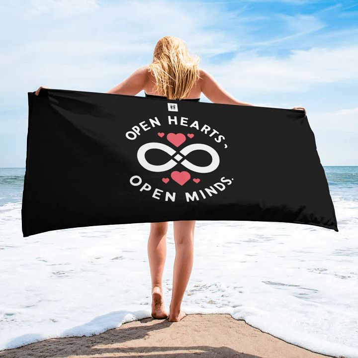 Open Hearts Open Minds Logo Towel product image (2)