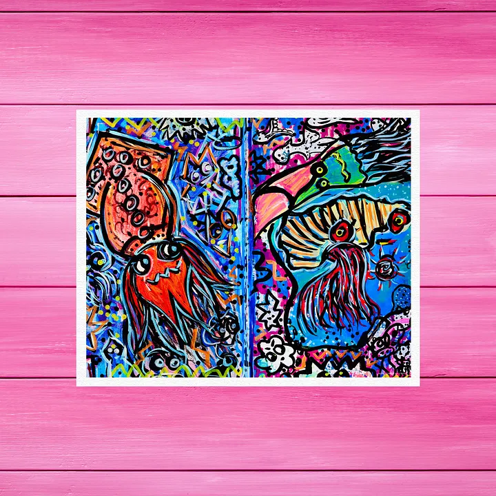 Squiddles X Calamari X Squidi | Art Print product image (1)