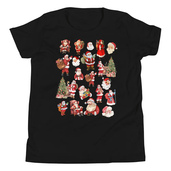 Santa Collage Youth T-Shirt product image (1)
