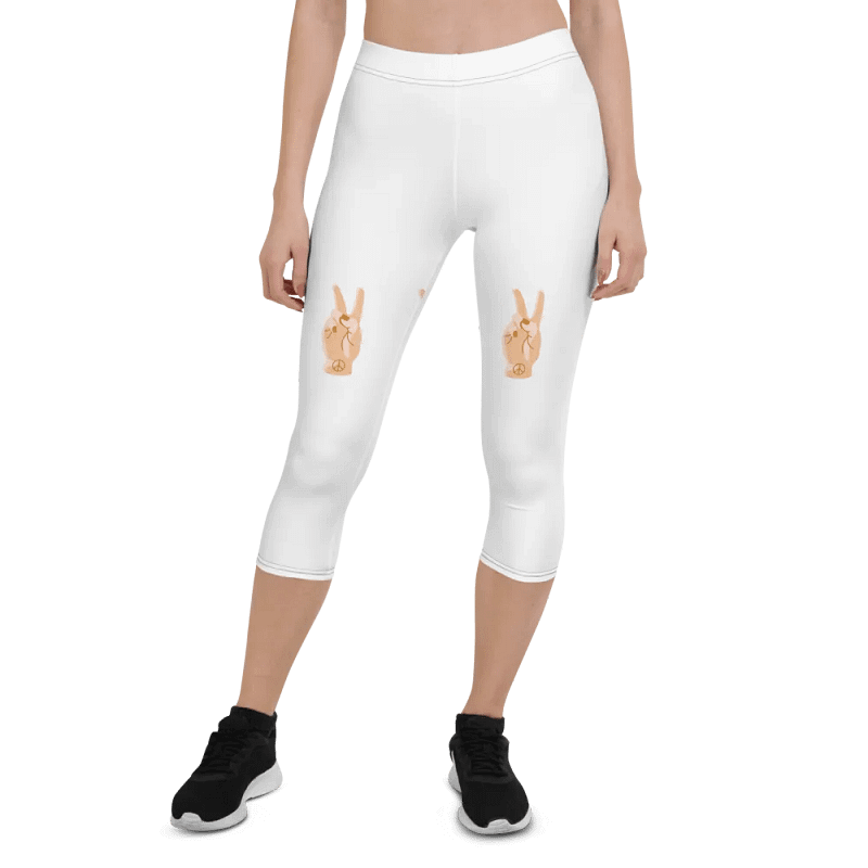 Peace Capri Leggings